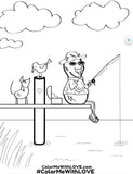Color Me With LOVE Digital Download Coloring Book - PeanutDude.com